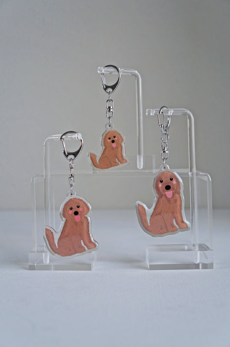 Doodle Epoxy Keychain
