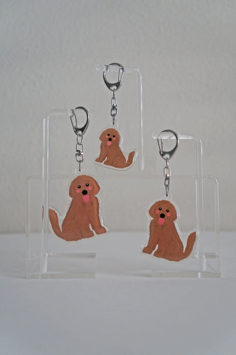 Doodle Epoxy Keychain