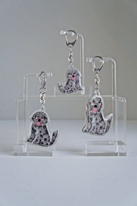 Doodle Epoxy Keychain