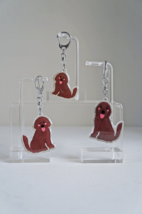 Doodle Epoxy Keychain