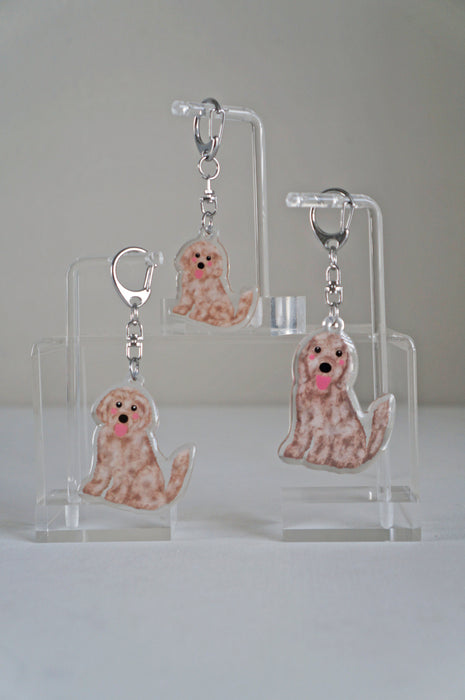 Doodle Epoxy Keychain