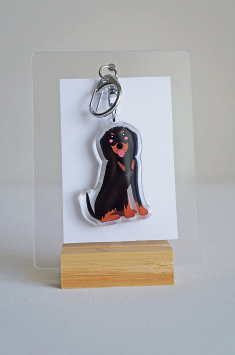 Fino Hound Epoxy Keychain