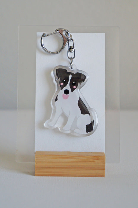 Jack Russell Epoxy Keychain
