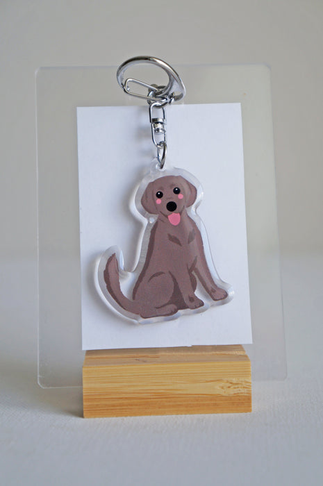 Labrador Retriever Epoxy Keychain