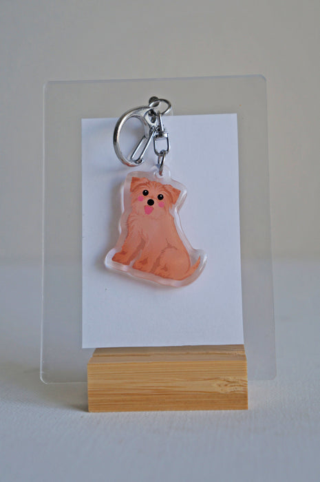 Morkie Epoxy Keychain
