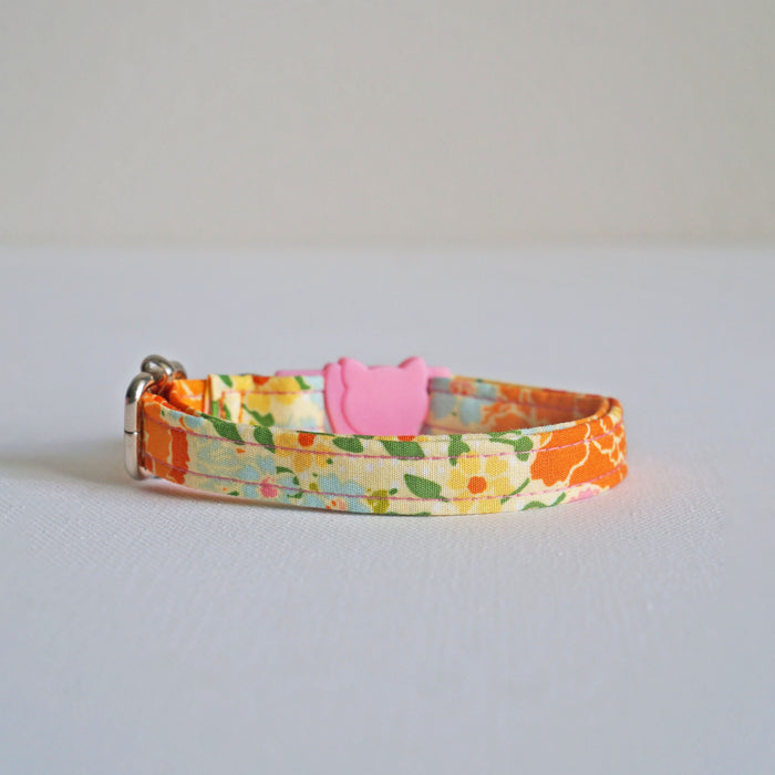 Pink Peony Cat Collar