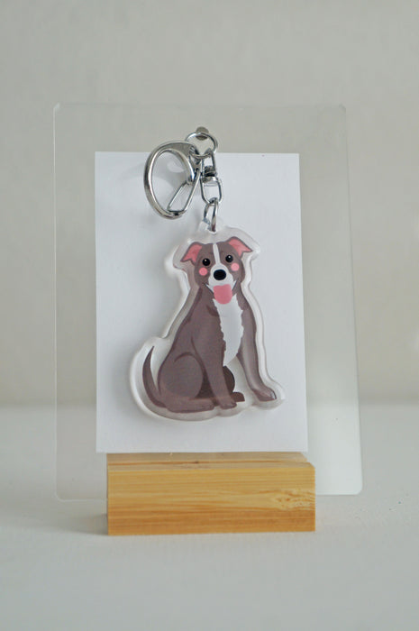 Pitbull Epoxy Keychain