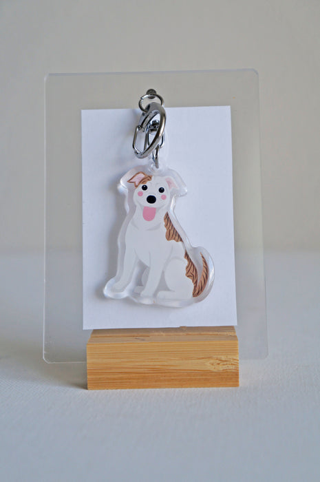 Pitbull Epoxy Keychain