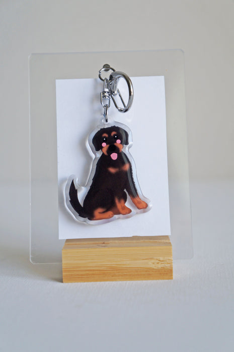 Shepherd Mix Epoxy Keychain