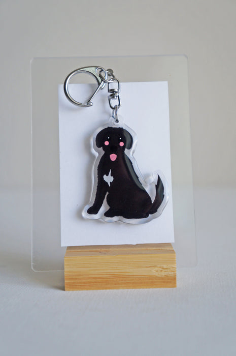 Shepherd Mix Epoxy Keychain