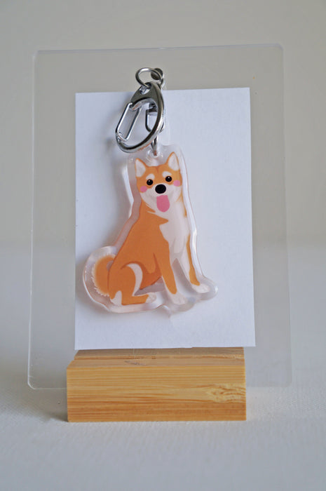 Shiba Inu Epoxy Keychain