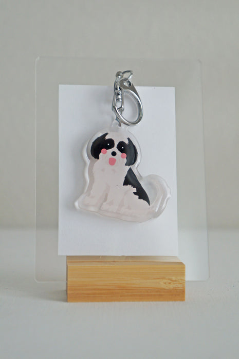 Shih Tzu Epoxy Keychain