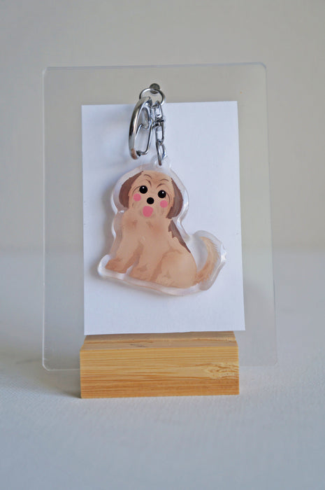 Shih Tzu Epoxy Keychain
