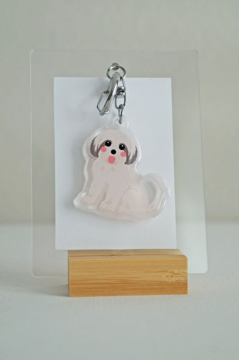 Shih Tzu Epoxy Keychain