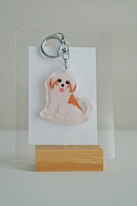 Shih Tzu Epoxy Keychain