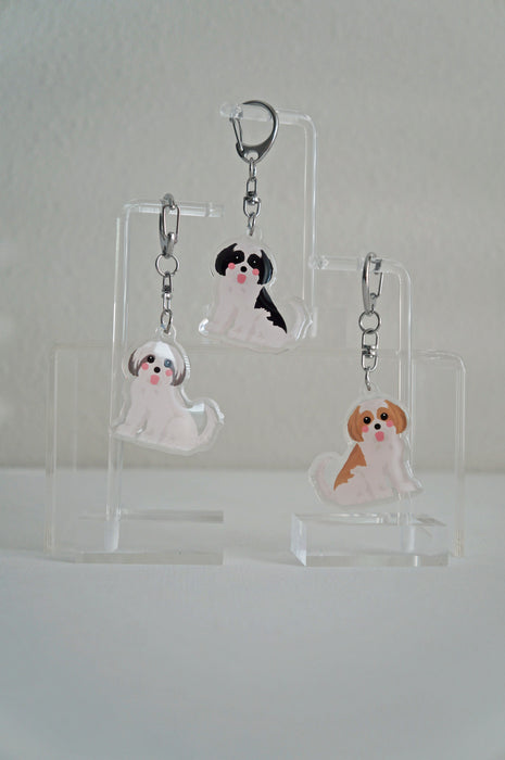 Shih Tzu Epoxy Keychain