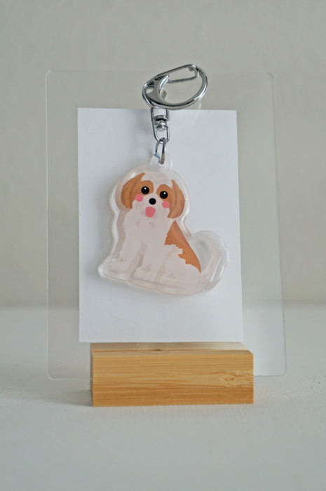 Shih Tzu Epoxy Keychain