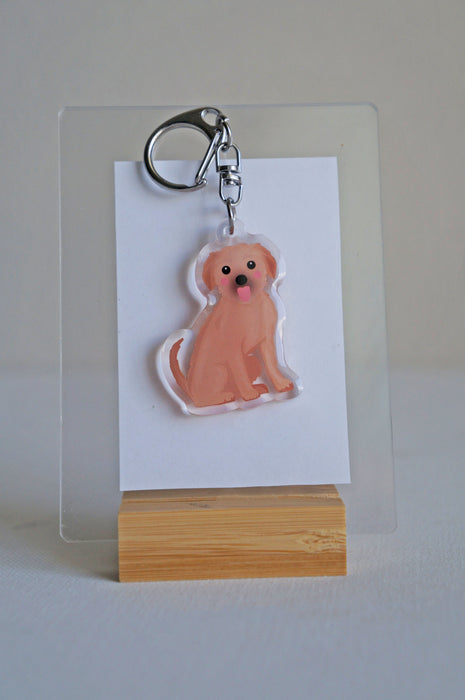 Terrier Hound Epoxy Keychain