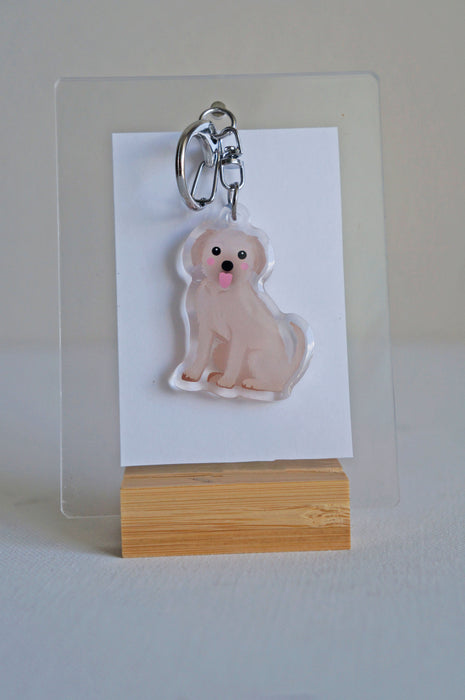 Terrier Hound Epoxy Keychain