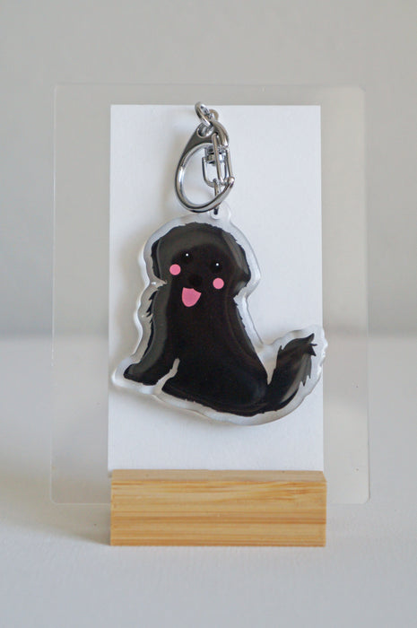Cavapoo Epoxy Keychain