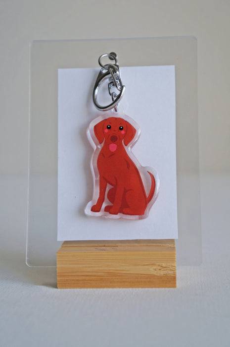 Vizsla Epoxy Keychain
