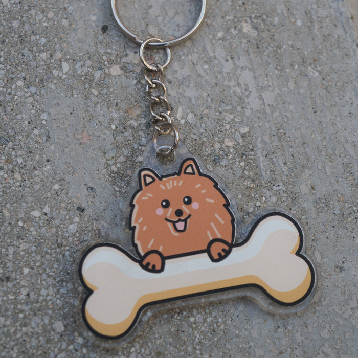 Pomeranian Keychain