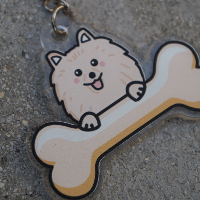 Pomeranian Keychain