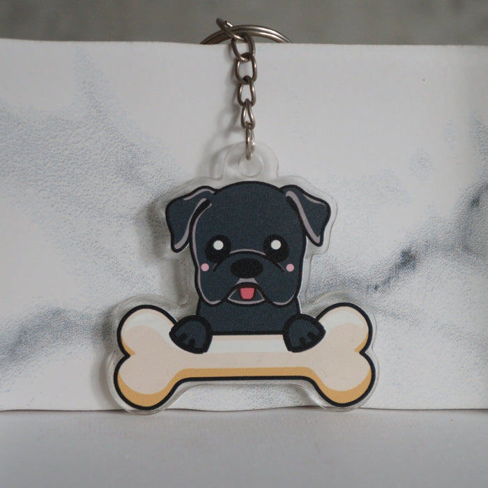American Bulldog Keychain