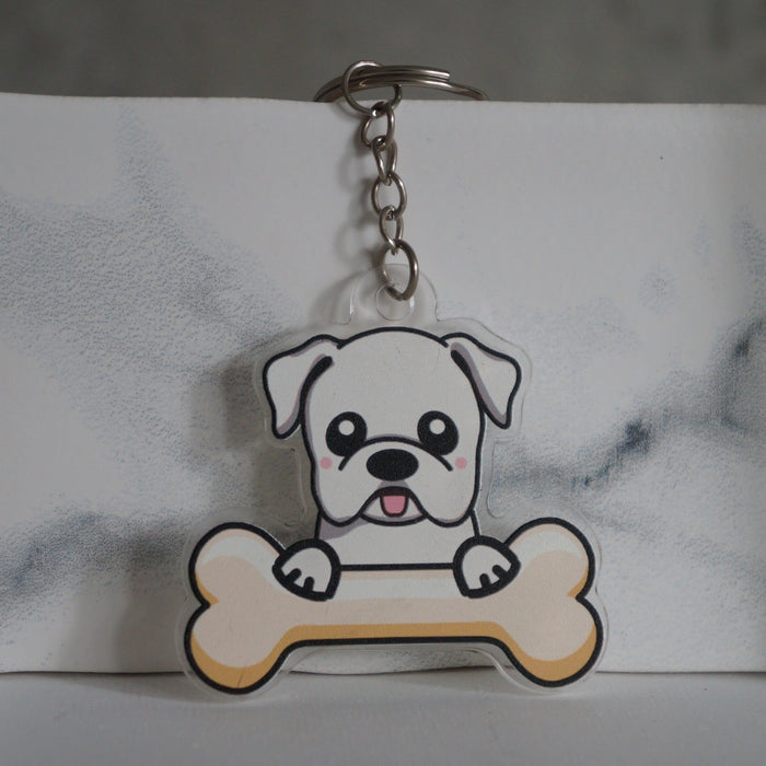 American Bulldog Keychain
