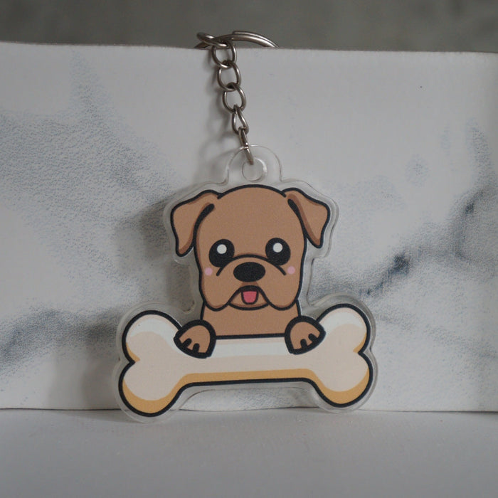 American Bulldog Keychain