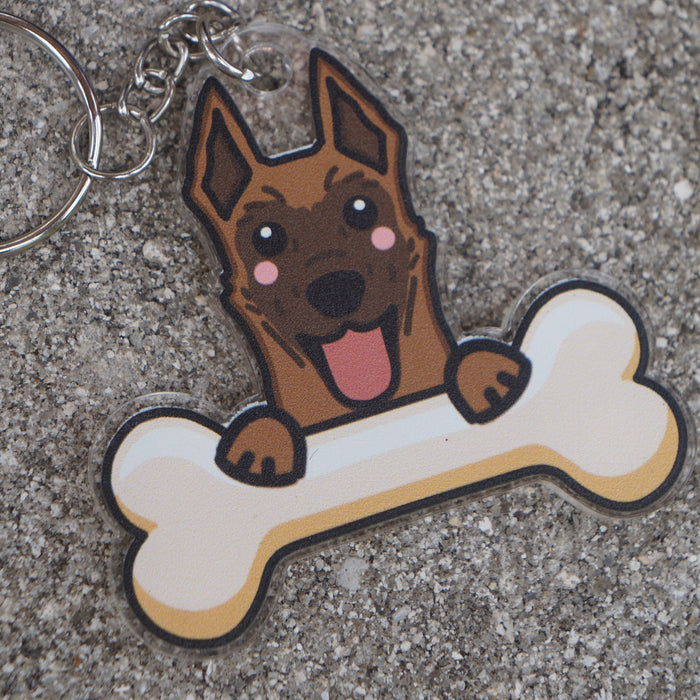 Belgian Malinois Keychain