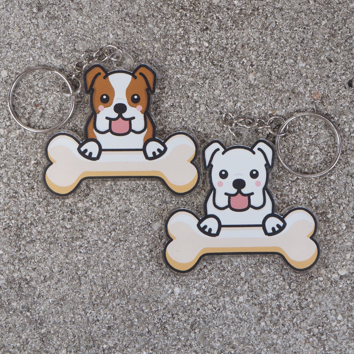 English Bulldog Keychain