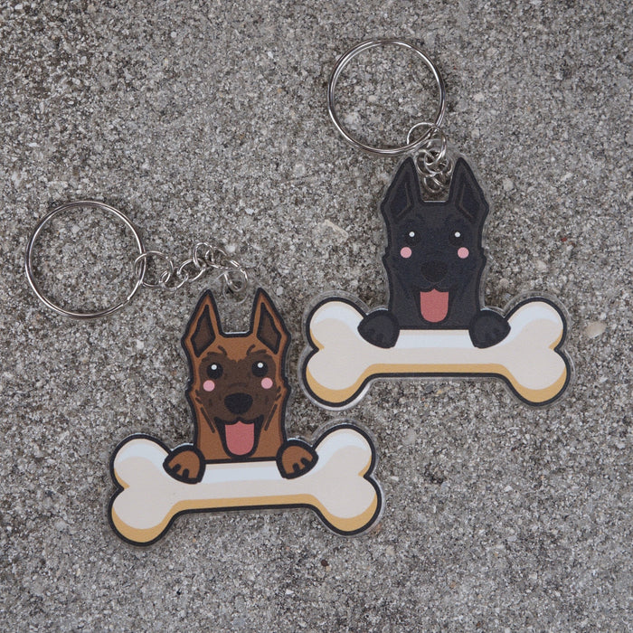 Belgian Malinois Keychain
