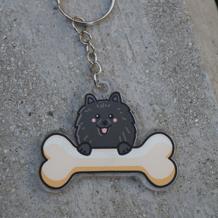 Pomeranian Keychain