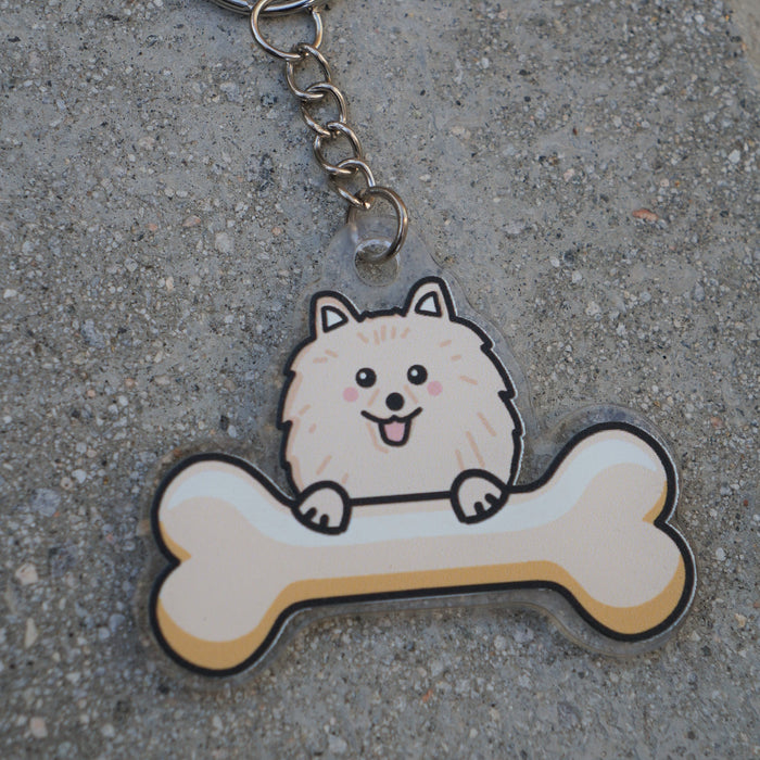 Pomeranian Keychain